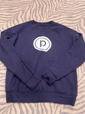 Pure Barre Navy Crewneck Sweatshirt with Logo Medium